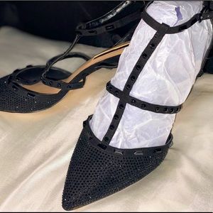 INC Pointed toe studded heels